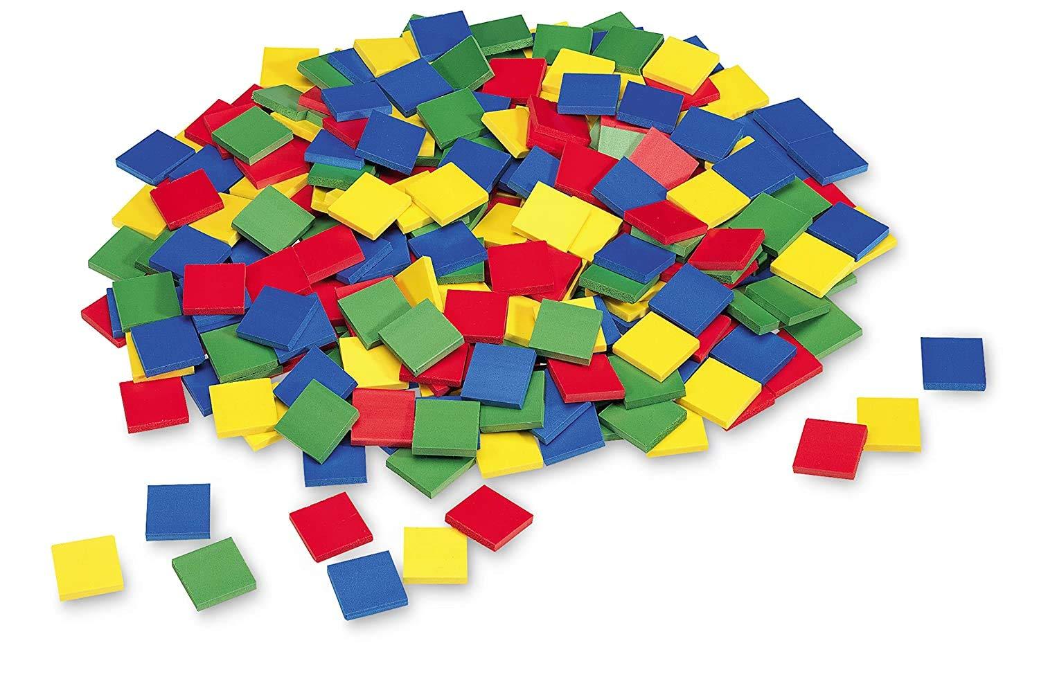 image:imagehand2mind Plastic Square Color Tiles Plastic Bingo Chips Math Bingo Tokens Math Manipulatives for Elementary School Counters for Kids Math Childrens Counting Manipulatives Set of 400