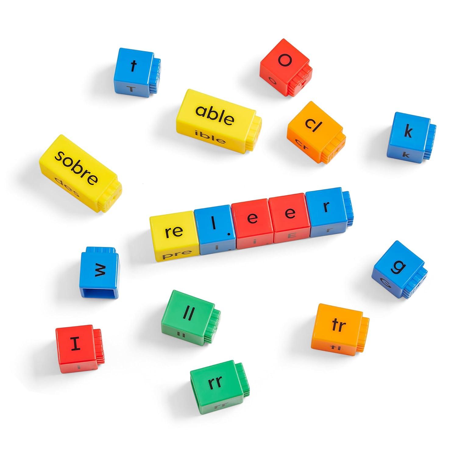 image:imagehand2mind Spanish Reading Rods Prefixes amp Suffixes Word Building Activities Alphabet Linking Cubes Letter Blocks for Spelling Learn Spanish for Kids Spanish Classroom Must Haves