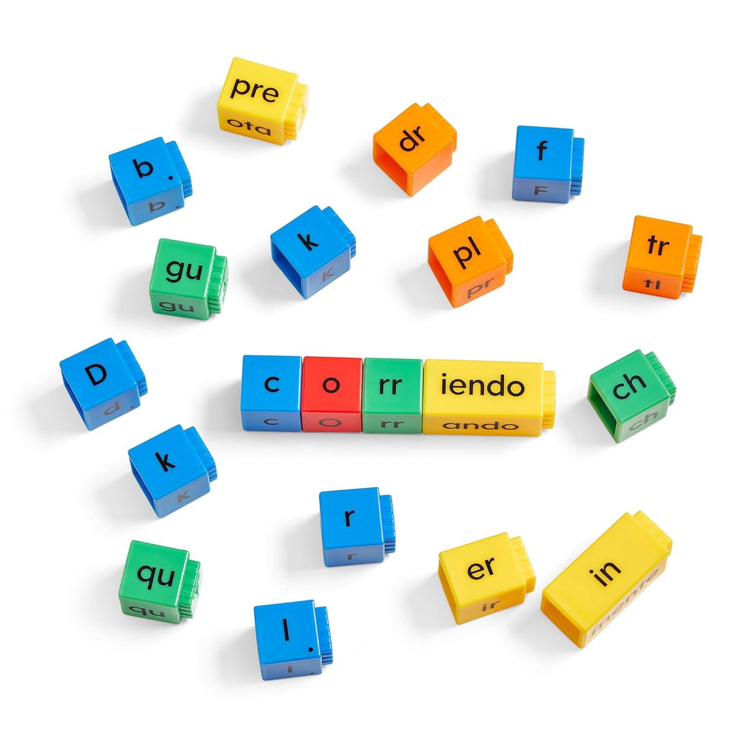 image:imagehand2mind Spanish Reading Rods Word Decoding Word Building Activities Alphabet Linking Cubes Letter Blocks for Spelling Learn Spanish for Kids Spanish Classroom Must Haves