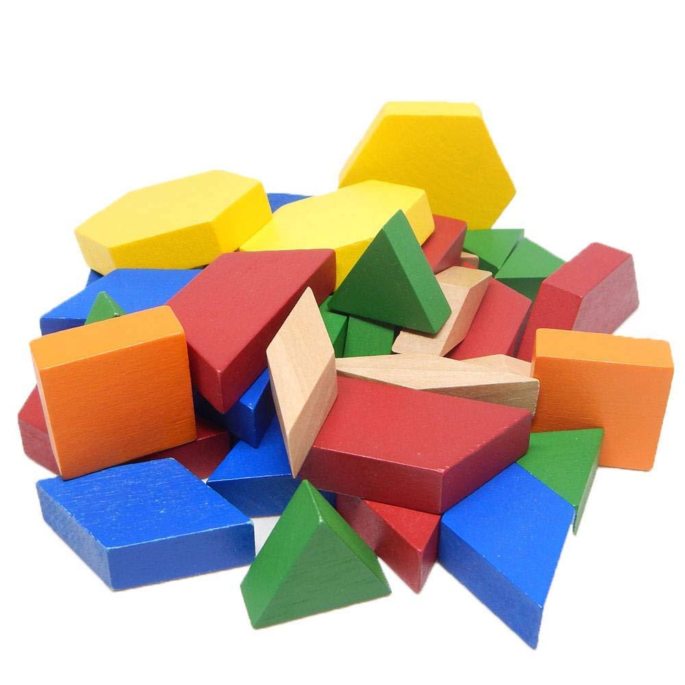 image:imagehand2mind Wood Pattern Blocks for Kids Shapes for Kindergarten Montessori Toys Geometric Shapes Symmetry Shape Recognition Pattern Blocks for Classroom Set of 250Wood