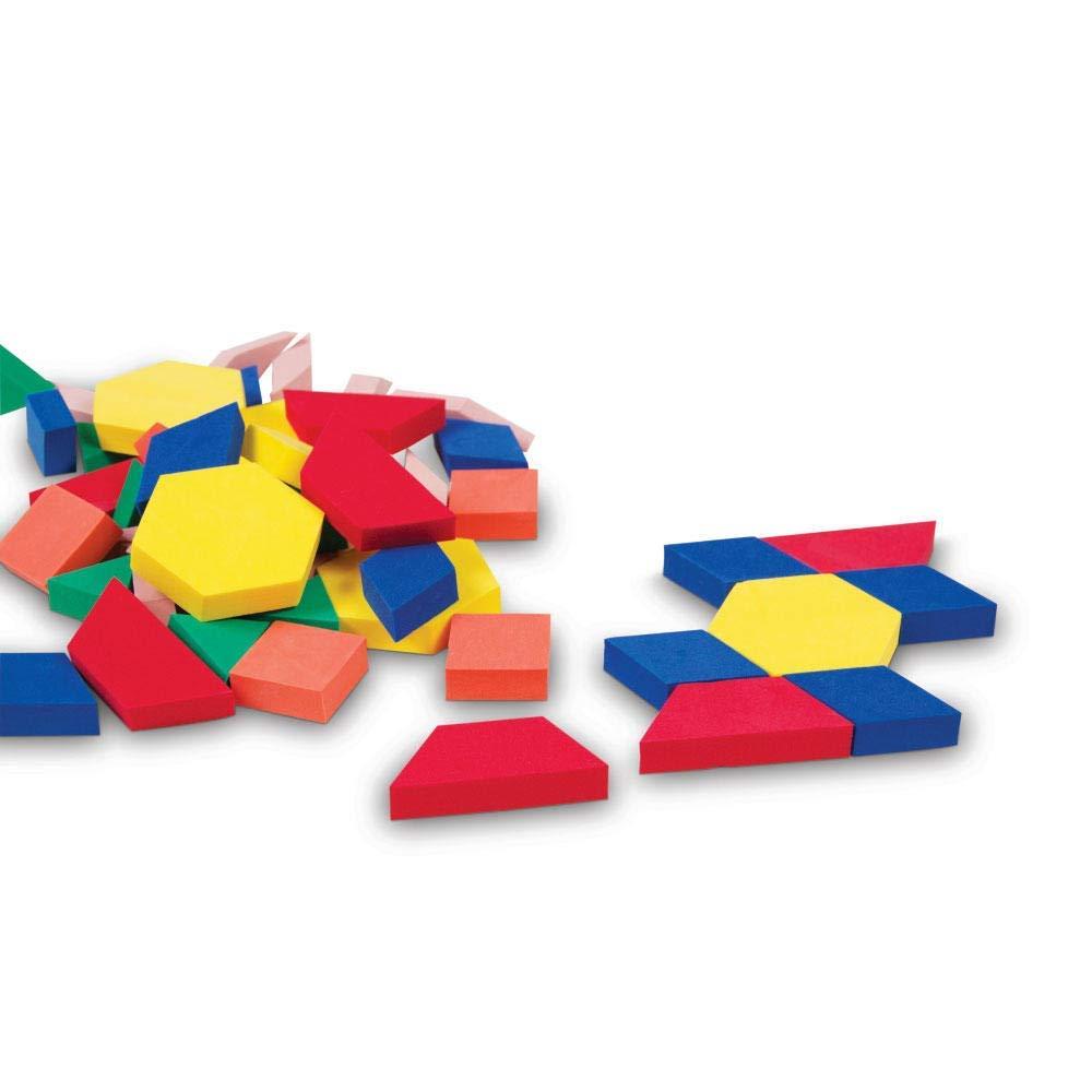 image:imagehand2mind Wood Pattern Blocks for Kids Shapes for Kindergarten Montessori Toys Geometric Shapes Symmetry Shape Recognition Pattern Blocks for Classroom Set of 250Wood