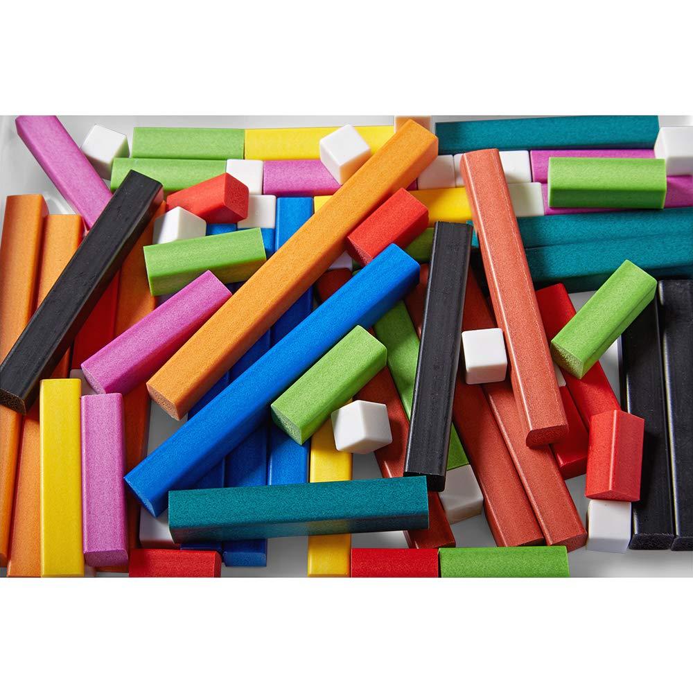 image:imagehand2mind Wooden Cuisenaire Rods with Trays Math Manipulatives Montessori Math Rods Math Counters Math Blocks Counting Blocks Montessori Math Fraction Bars Number Rods Set of 6Plastic