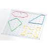 hand2mind 11×11 Pin Geoboard, Geoboards with Rubber Bands, Geometry Board, Kindergarten Math Manipulatives, Rubber Band Peg Board, Hands On Math Kit, Geometric Shapes for Classroom (Set of 30)​