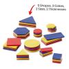 hand2mind 46393 Attribute Blocks Classroom Basics Kit – Set of 6 Trays