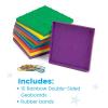 hand2mind Double-Sided Geoboards, Geoboards with Rubber Bands, Geometry Board, Kindergarten Math Manipulatives, Rubber Band Peg Board, Hands On Math Kit, Geometric Shapes for Classroom (Set of 10)​