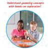 hand2mind Double-Sided Geoboards, Geoboards with Rubber Bands, Geometry Board, Kindergarten Math Manipulatives, Rubber Band Peg Board, Hands On Math Kit, Geometric Shapes for Classroom (Set of 10)​