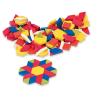 hand2mind Foam Pattern Blocks, Foam Shapes, Geometric Shapes for Kids, Pattern Play, Toddler Pattern Blocks, Shapes for Kindergarten, 3D Shapes Manipulatives, Sorting Math (Set of 250)(Set of 1250)