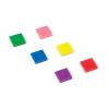 hand2mind Plastic Square with 7 Color Tiles, Color Sorting, Math Counters, Counting Manipulatives, Colored Plastic Squares, Math Manipulatives, Bingo Chips, Game Tokens, Tiles Learning (Set of 400)(Color Tiles)