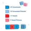 hand2mind Spanish Reading Rods Alphabet & Phonemic Awareness, Word Building Activities, Alphabet Linking Cubes, Letter Blocks for Spelling, Learn Spanish for Kids, Spanish Classroom Must Haves