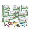 hand2mind Wooden Cuisenaire Rods Classroom Set, Teaching Fraction Bars, Montessori Math Manipulatives, Math Teacher Must Haves Elementary, Kindergarten Homeschool Supplies (15 Sets of 74)