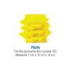 hand2mind Yellow Plastic Base Ten Blocks Flats Set, Place Value Blocks, Counting Cubes for Kids Math, Base Ten Blocks Classroom Set, Math Blocks Kindergarten, Base 10 Math Manipulatives (Set of 10)
