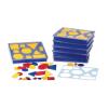 hand2mind 46393 Attribute Blocks Classroom Basics Kit – Set of 6 Trays