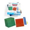 hand2mind Magnetic Demonstration Differentiated Base Ten Blocks Classroom Set, Magnetic Place Value Blocks, Counting Cubes for Kids Math, Base 10 Math Manipulatives Kindergarten Set (Set of 131)(Clings)