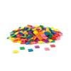hand2mind Plastic Square with 7 Color Tiles, Color Sorting, Math Counters, Counting Manipulatives, Colored Plastic Squares, Math Manipulatives, Bingo Chips, Game Tokens, Tiles Learning (Set of 400)(Color Tiles)