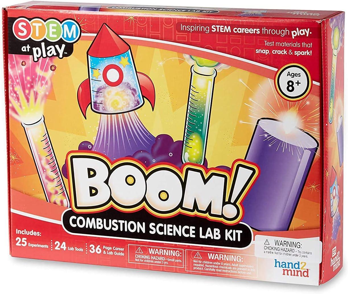 image:imagehand2mind Combustion Science Kits for Kids 812 Kids Science Kit with FactFilled Guide Lava Lamp Rocket Balloon and Birthday Cake Sparklers STEM Toys 25 Science Experiments