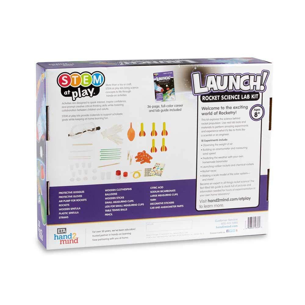 image:imagehand2mind Launch Rocket Kids Science Kits 18 STEM Experiments and Activities Make Your Own Rocket Solar System amp Rocket Races Educational Toys STEM Authenticated