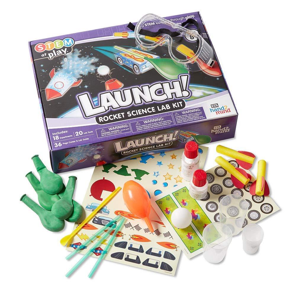 image:imagehand2mind Launch Rocket Kids Science Kits 18 STEM Experiments and Activities Make Your Own Rocket Solar System amp Rocket Races Educational Toys STEM Authenticated