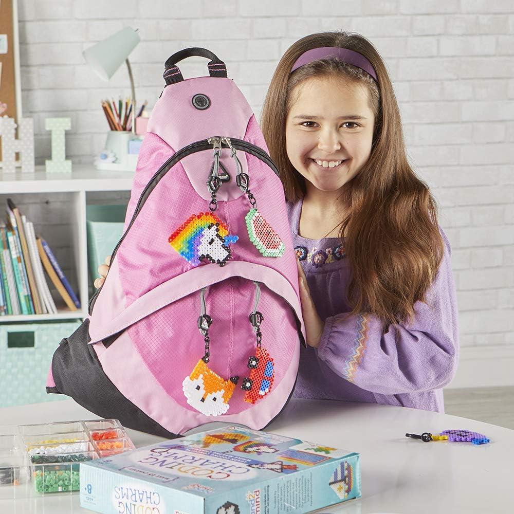 image:imagehand2mind93398 Coding Charms 15 Science Experiments Coding for Kids Ages 812 Activity Book Colorful Fuse Bead Patterns Kids Coding Fuse Bead Kit 18 Designs and 15 Key Chains 2000 Fuse Beads