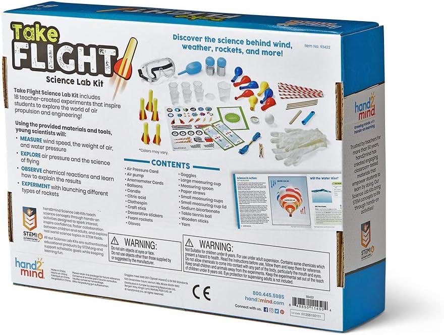 image:imagehand2mind93422 Take Flight Science Lab Kit STEM Activities for Kids Ages 57 STEM Toys Learn About STEM Careers Lab Guide Kids Foam Rockets Rocket Science for Kids 18 HandsOn Activities