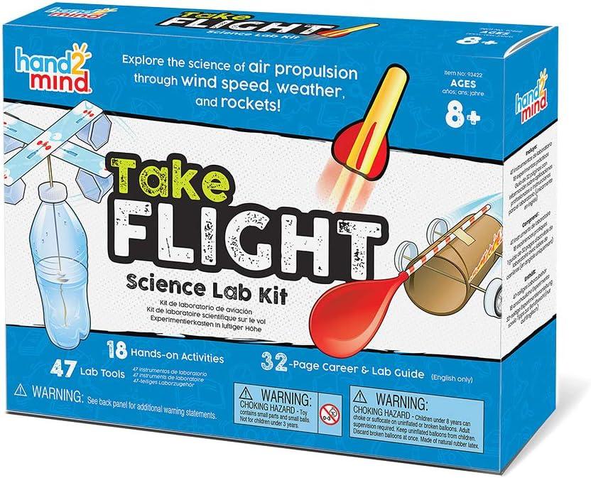 image:imagehand2mind93422 Take Flight Science Lab Kit STEM Activities for Kids Ages 57 STEM Toys Learn About STEM Careers Lab Guide Kids Foam Rockets Rocket Science for Kids 18 HandsOn Activities