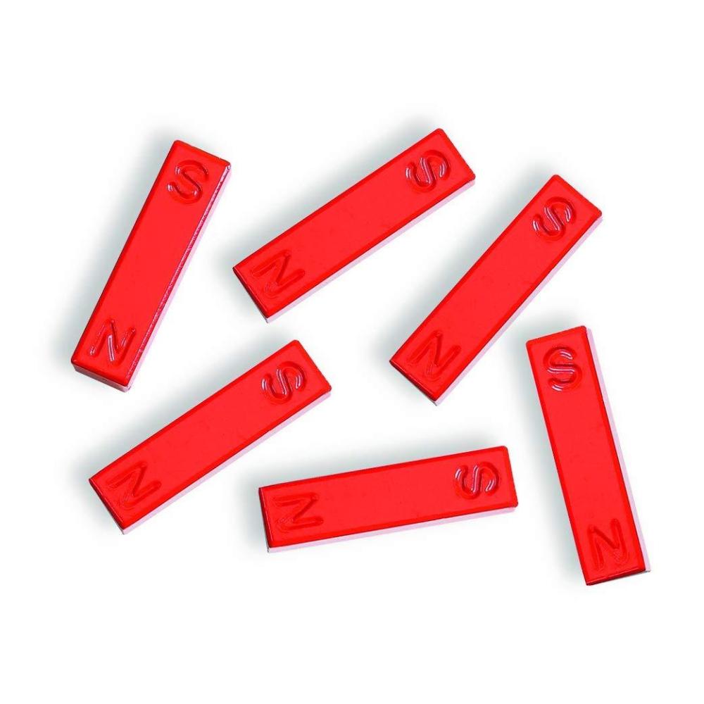 image:imagehand2mind Red Ceramic Bar Magnets 15 Inch Pack of 6