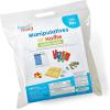 Learning Resources hand2mind Take Home Math Manipulatives Kit for Kids Grade 6-8, with Algebra Tiles, Build-A-Grid, Two Color Counters, Color Tiles and Coordinate Pegboared (Single Kit)