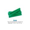 hand2mind Blue Plastic Base Ten Blocks Rods Set, Place Value Blocks, Counting Cubes, Base 10 Math Manipulatives, Teacher Supplies for Math Classroom, Montessori Math Materials (Set of 50)(Green)