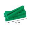 hand2mind Blue Plastic Base Ten Blocks Rods Set, Place Value Blocks, Counting Cubes, Base 10 Math Manipulatives, Teacher Supplies for Math Classroom, Montessori Math Materials (Set of 50)(Green)