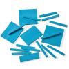 hand2mind Blue Plastic Base Ten Blocks Rods Set, Place Value Blocks, Counting Cubes, Base 10 Math Manipulatives, Teacher Supplies for Math Classroom, Montessori Math Materials (Set of 50)(Blue)