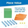 hand2mind Differentiated Foam Base Ten Blocks Complete Set, Place Value Blocks, Counting Cubes, Base Ten Blocks Classroom Set, Math Blocks Kindergarten, Base 10 Math Manipulatives (Set of 121)