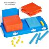 hand2mind Durable Place Value Frame, Base Ten Frames Place Value Blocks, Math Manipulatives Kindergarten, Base 10, Plastic Base Ten Blocks Frame, Math Classroom Supplies, Homeschool Curriculum