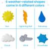 hand2mind Explore The Weather Counters, Meteorology for Kids, Weather Math Counters for Kids, Color Sorting Toys, Counting Manipulatives, Montessori Math Materials, Preschool Science Toys