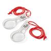 hand2mind Hand Lens with Lanyard, 3X and 6X Magnifier for Home, Classroom, Indoor and Outdoor Use (Pack of 10)(Magnifers with Lanyards)