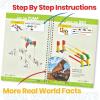 hand2mind Moving Creations with K’NEX, Book and Building Kit for Kids Ages 8-12, 9 Models & 18 Science Experiments, Explore The Science of Air and Water, Homeschool Science Kits