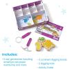 hand2mind World of Gemstones Dig Kit, 8 Real Gemstones to Uncover, Gemstone Display Case, Gem Digging Kit for Kids, Gem Dig Kit, Geology for Kids, Dig Kits for Kids, Fun Homeschool Supplies