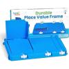 hand2mind Durable Place Value Frame, Base Ten Frames Place Value Blocks, Math Manipulatives Kindergarten, Base 10, Plastic Base Ten Blocks Frame, Math Classroom Supplies, Homeschool Curriculum