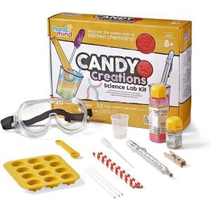 hand2mind Candy Creations Science Lab Kit, Make Lollipops, Gelatin and Candy Molds, Candy Making Kit for Kids, Gummy Bear Maker, Food Science Kit, Homeschool Supplies, 20 Hands-On Activities