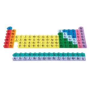 hand2mind Connecting Color Tiles Periodic Table for Kids Ages 10-13, Learn About Elements and Chemistry at Home, Atomic Number, Symbol, Weight, and Electron, Homeschool Supplies (163 Tiles)