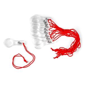 hand2mind Hand Lens with Lanyard, 3X and 6X Magnifier for Home, Classroom, Indoor and Outdoor Use (Pack of 10)(Magnifers with Lanyards)