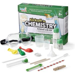hand2mind Kickoff to Chemistry Science Lab Kit, STEM Kit, STEM Toys, Testing pH Acids and Bases Kit, Rock Candy Kit, DIY Lava Lamp Kit, Kids Science Lab Kit, Kids Chemistry Set, 23 Hands-On Activities