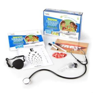 hand2mind Science Kit Head to Toe Human Body, STEM Activities for Kids Ages 5-7, STEM Toys, Slime Kit, Kids Storybook, Human Body for Kids, 10 at Home Science Experiments for Kids