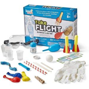 hand2mind-93422 Take Flight Science Lab Kit, STEM Activities for Kids Ages 5-7, STEM Toys, Learn About STEM Careers, Lab Guide, Kids Foam Rockets, Rocket Science for Kids, 18 Hands-On Activities