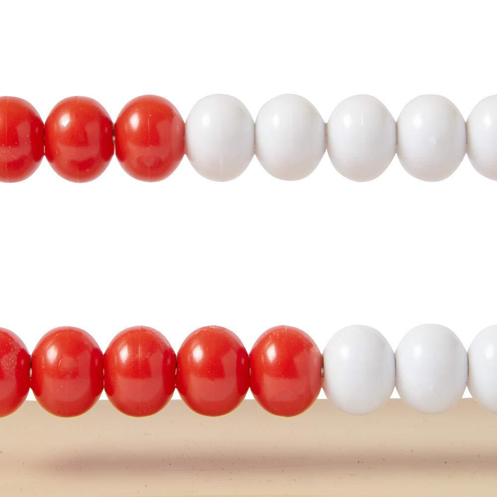 image:imagehand2mind 20 Bead Plastic Rekenrek Abacus for Kids Math Math Manipulatives Kindergarten Counting Rack for Kids Counters for Kids Math Educational Toys for Elementary Kids Set of 1