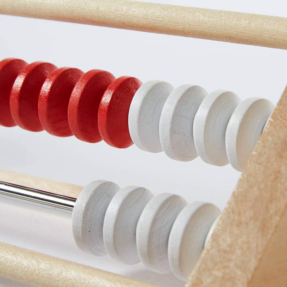 image:imagehand2mind 20Bead Wooden Rekenrek Abacus Colored Abacus for Kids Math Wooden Counting Math Manipulatives Bead Counters for Kids Math Learn Counting and Numbers Homeschool Supplies Set of 1