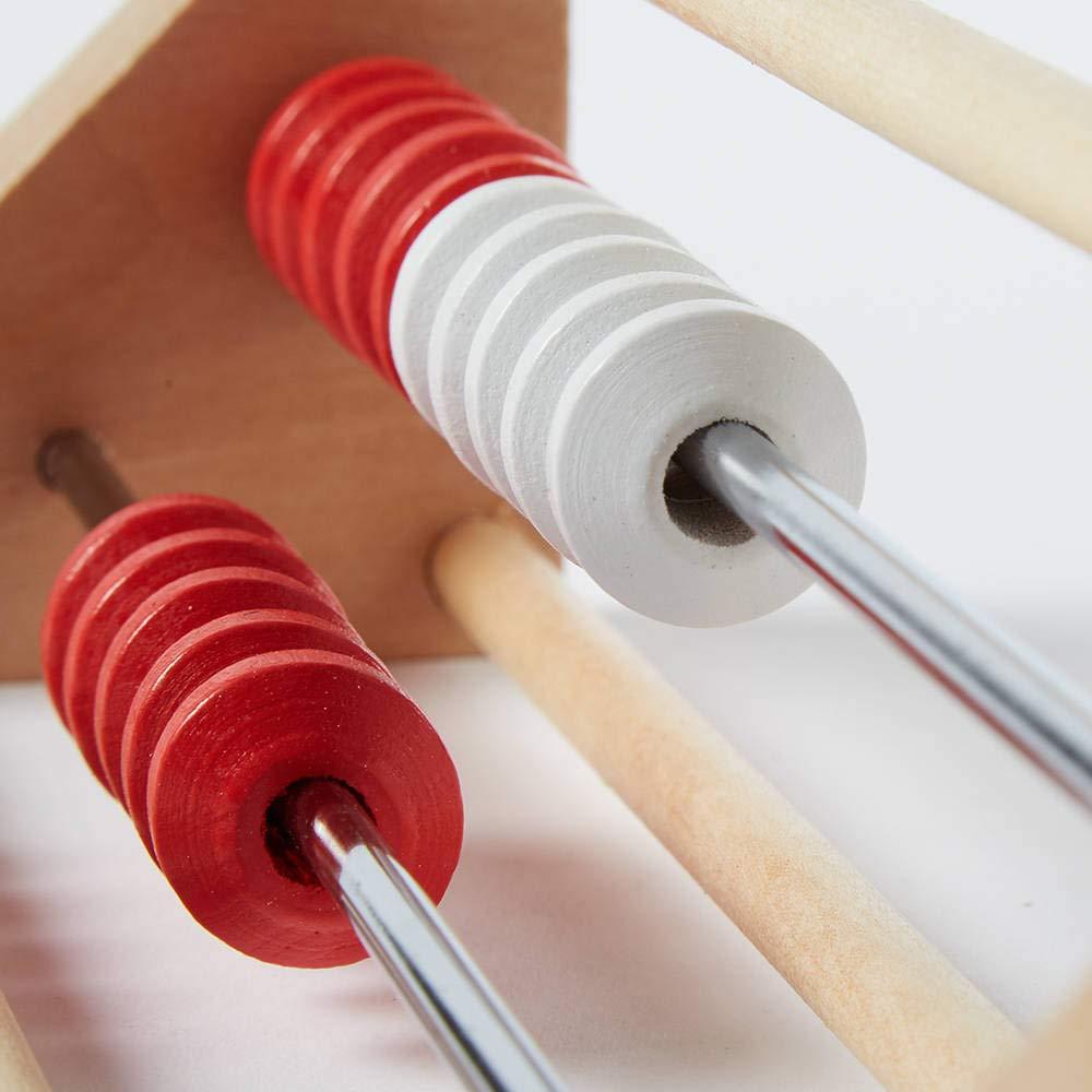 image:imagehand2mind 20Bead Wooden Rekenrek Abacus Colored Abacus for Kids Math Wooden Counting Math Manipulatives Bead Counters for Kids Math Learn Counting and Numbers Homeschool Supplies Set of 1