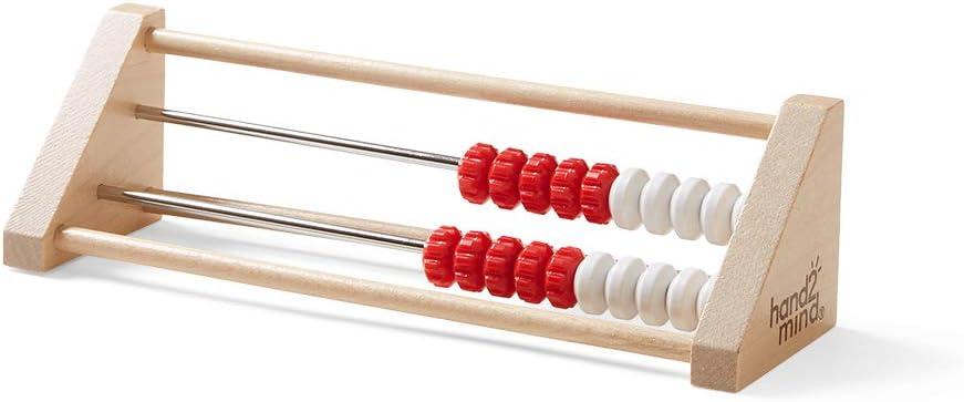 image:imagehand2mind 20Bead Wooden Sensory Rekenrek Abacus Abacus for Kids Math Wooden Counting Math Manipulatives Bead Counters for Kids Math Learn Counting and Numbers Homeschool Supplies Set of 1