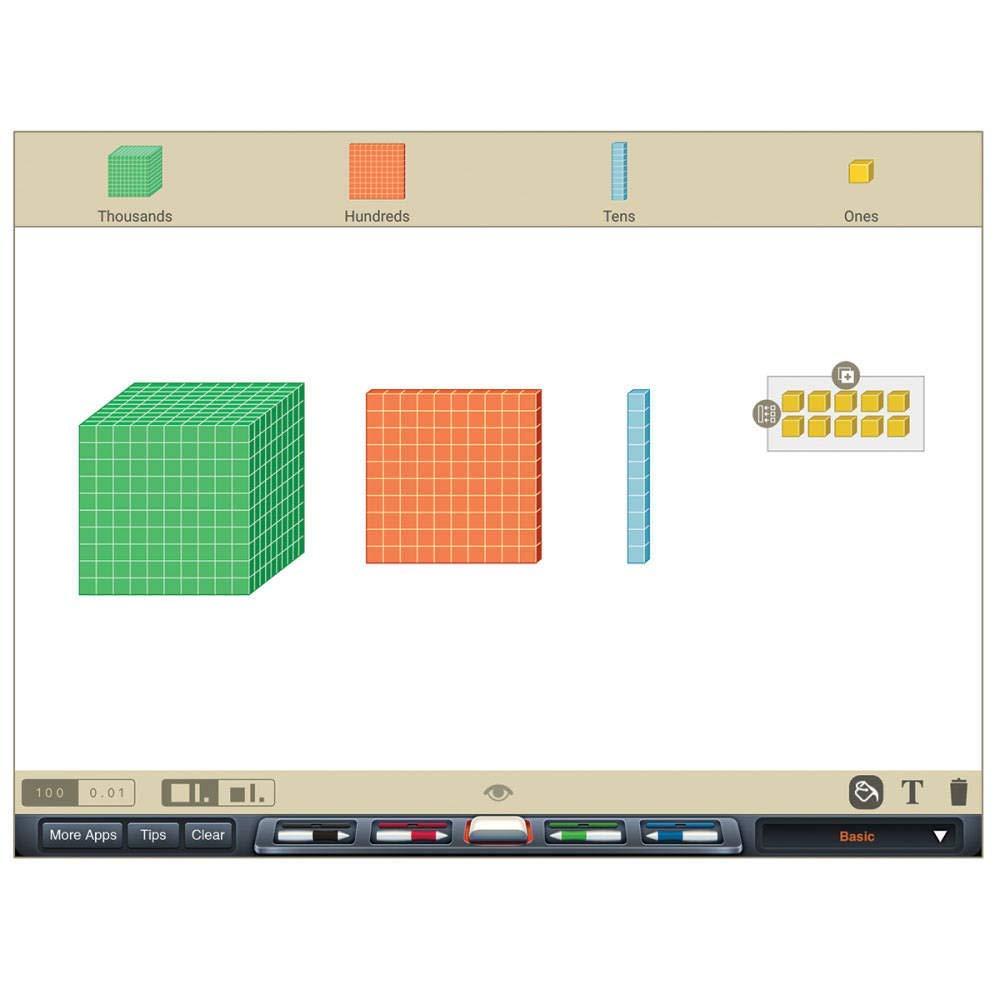 image:imagehand2mind Differentiated Foam Base Ten Blocks Complete Set Place Value Blocks Counting Cubes Base 10 Math Manipulatives Teacher Supplies for Math Classroom Montessori Math Materials Set of 484