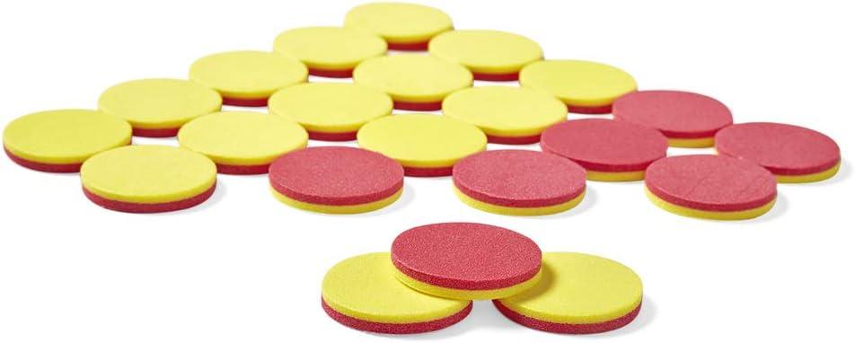 image:imagehand2mind Foam TwoColor Counters Red and Yellow Counters Counting Manipulatvies Math Counters for Kids Counting Chips Math Manipulatives Math Bingo Chips Counters for Kids Math Pack of 200