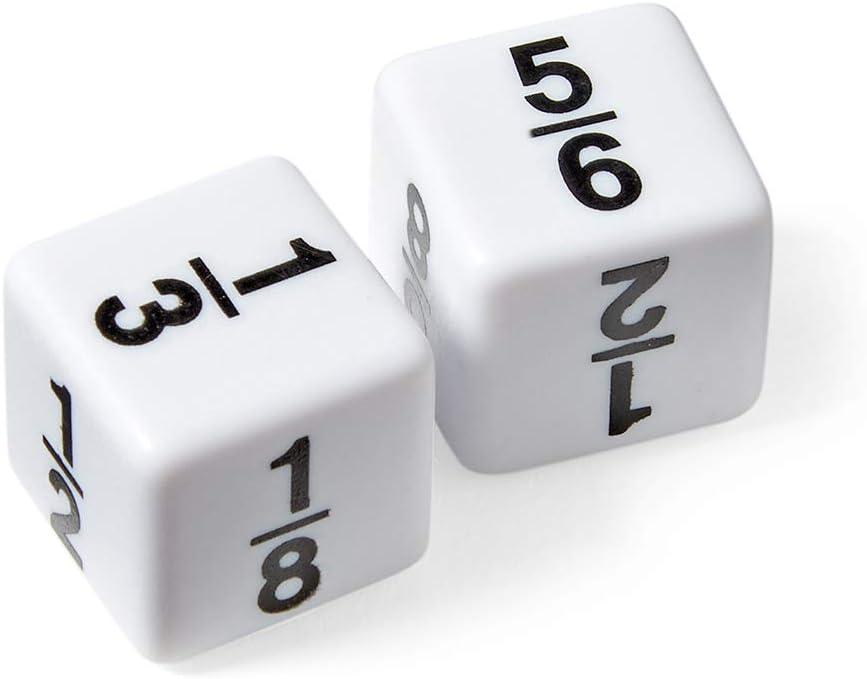 image:imagehand2mind Fraction Dice Montessori Math Materials for Kids to Learn Fraction Equivalence Math Manipulatives 4th Grade Fraction Dice Homeschool Supplies Set of 6