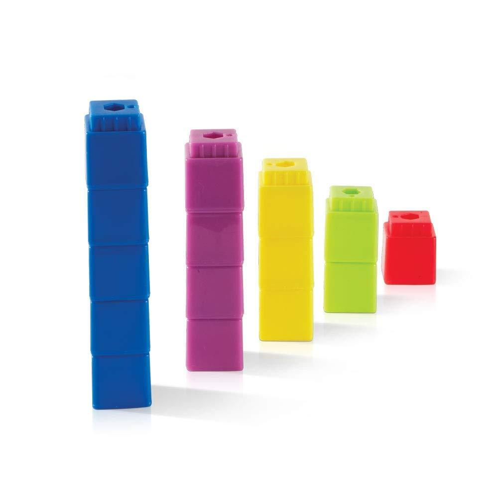 image:imagehand2mind Interlocking UniLink Math Linking Cubes Plastic Cubes Color Sorting Connecting Cubes Math Manipulatives Counting Cubes for Kids Math Math Cubes Counters for Kids Math Set of 100